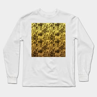 Gold and Black Tarot - A Major Arcana Print Long Sleeve T-Shirt